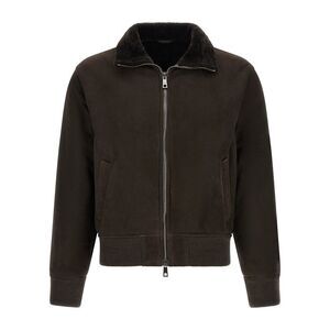 Giorgio Brato Men's Suede Bomber Jacket